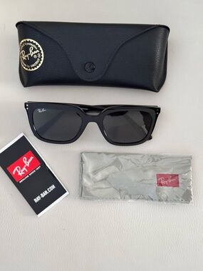 Ray-Ban Black Frame with Dark Lenses Wayfarer-Style Sunglasses